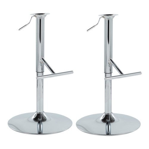Adjustable Base With Adapter - Straight 't' Footrest- Set Of 2